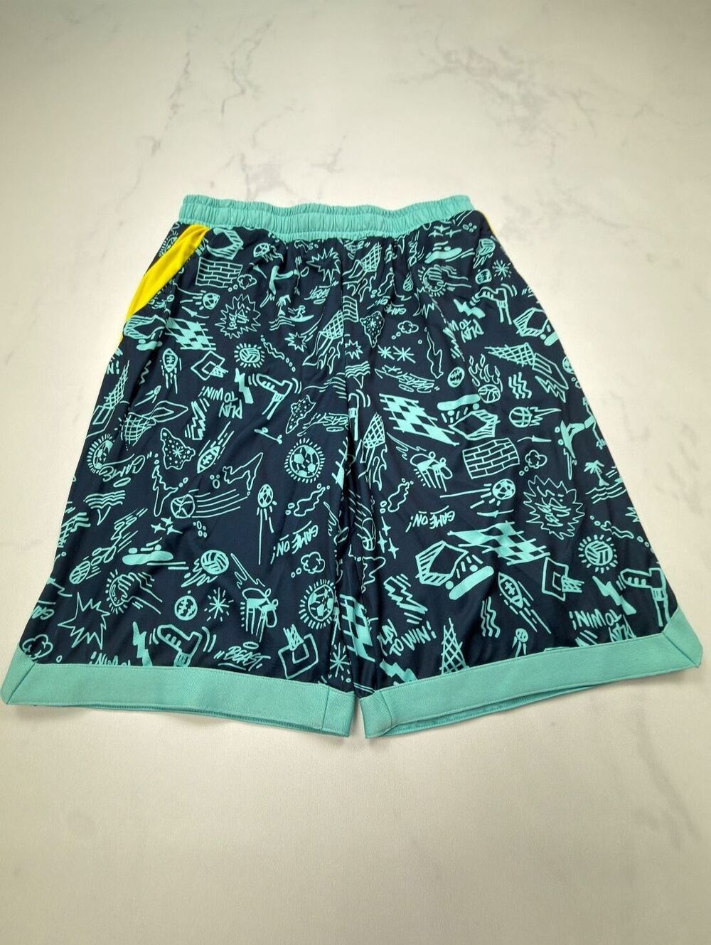 Tek Gear Graphic Athletic Shorts Multicolor Modern Loose Fit - Boys XL